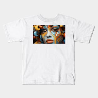 Portrait einer Frau Kids T-Shirt